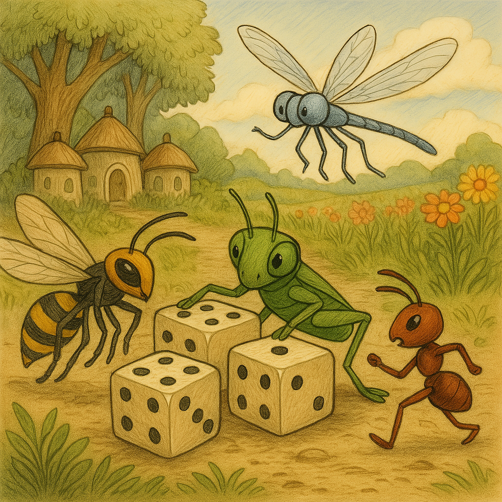 juego de mesa insectos